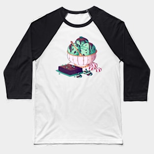 Mint Chocolate Snacks Baseball T-Shirt